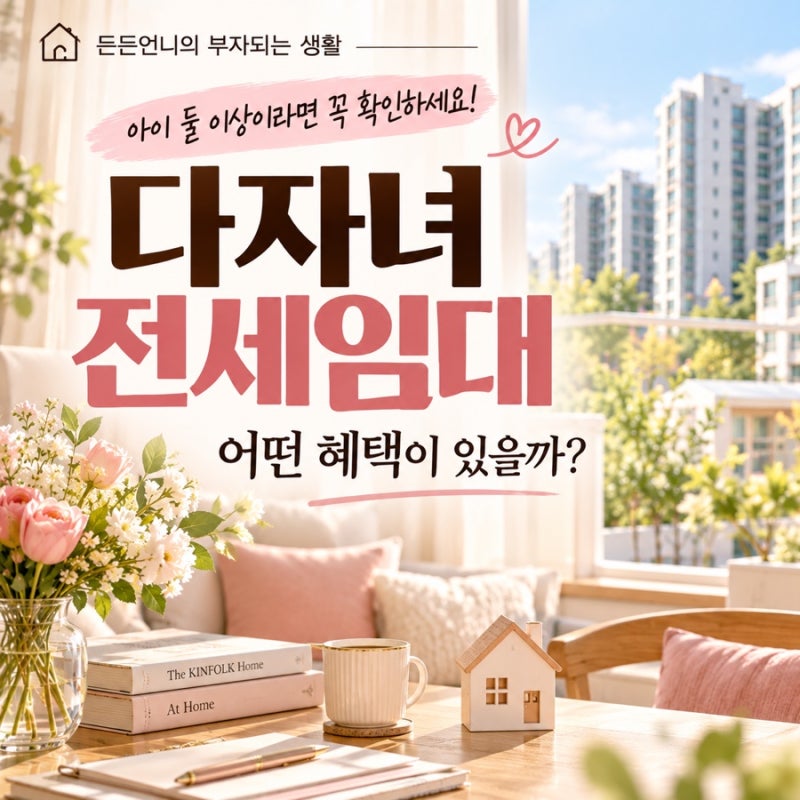 아이 둘이면 ‘다자녀’입니다｜2026 LH 전세금 최대 1억5,500만원 지원, 지금도 모집 중