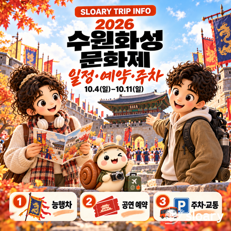 2026 수원화성문화제 일정·예약·주차｜정조대왕 능행차와 야간 공연 정리