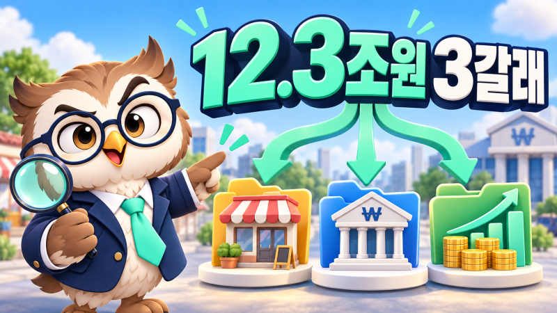 소상공인 대출, 12.3조원 세 갈래로 나뉜다는데