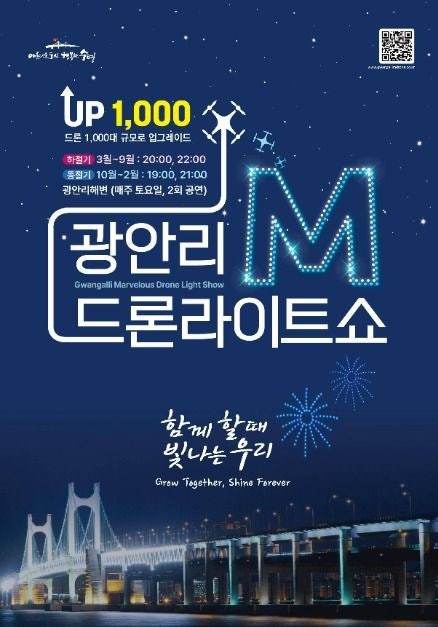 부산 여행 필수 코스! 2026 광안리 M 드론라이트쇼 시간, 장소 및 관람 꿀팁 총정리