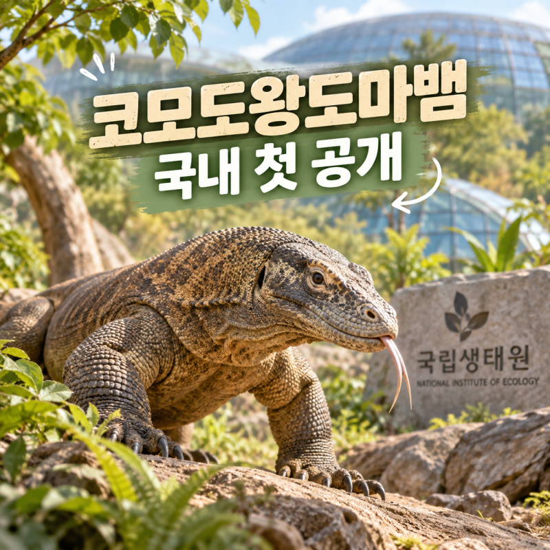 코모도왕도마뱀 서천 국립생태원 입장료와 관람시간