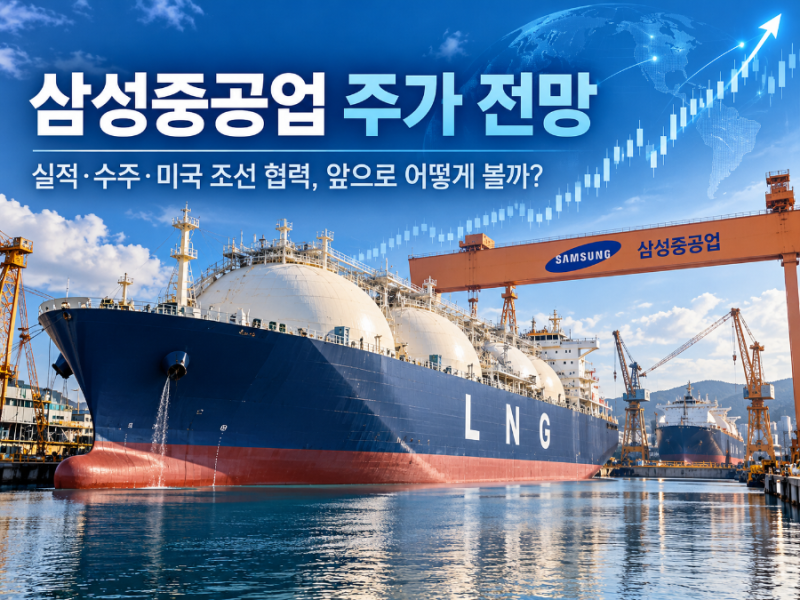 삼성중공업 주가 전망｜FLNG·미국 조선 협력, 다시 상승할 수 있을까?