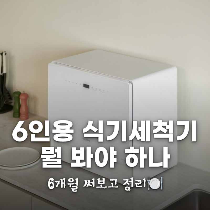 6인용 식기세척기 비교 | 쿠쿠 6개월 쓴 사람이 본 삼성·미닉스 차이와 고르는 기준