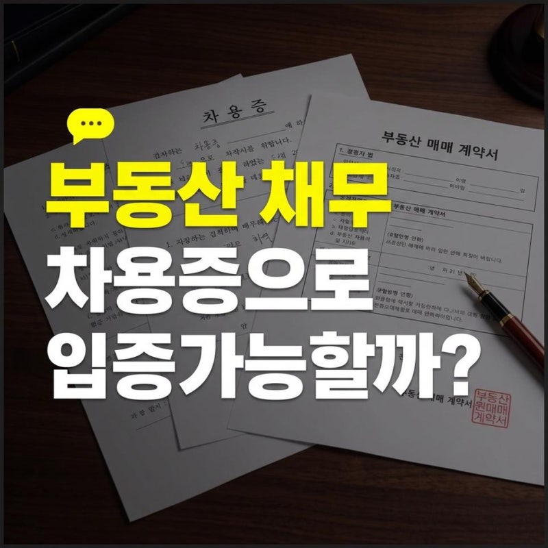 부동산 사인 간 채무 자금출처조사 기준과 증여세 차용증 입증방법 확인하기