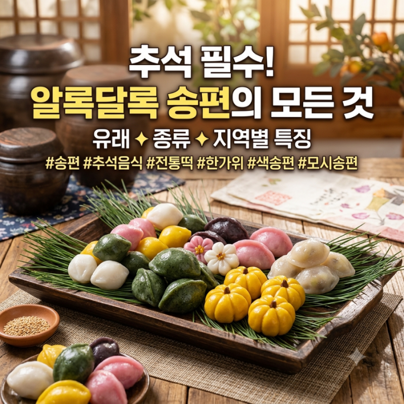 송편은 언제? 누가? 종류?