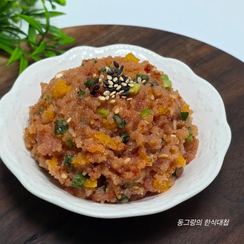 5분 완성 명란젓무침 만드는법 명란젓갈 파지 요리 양념 레시피