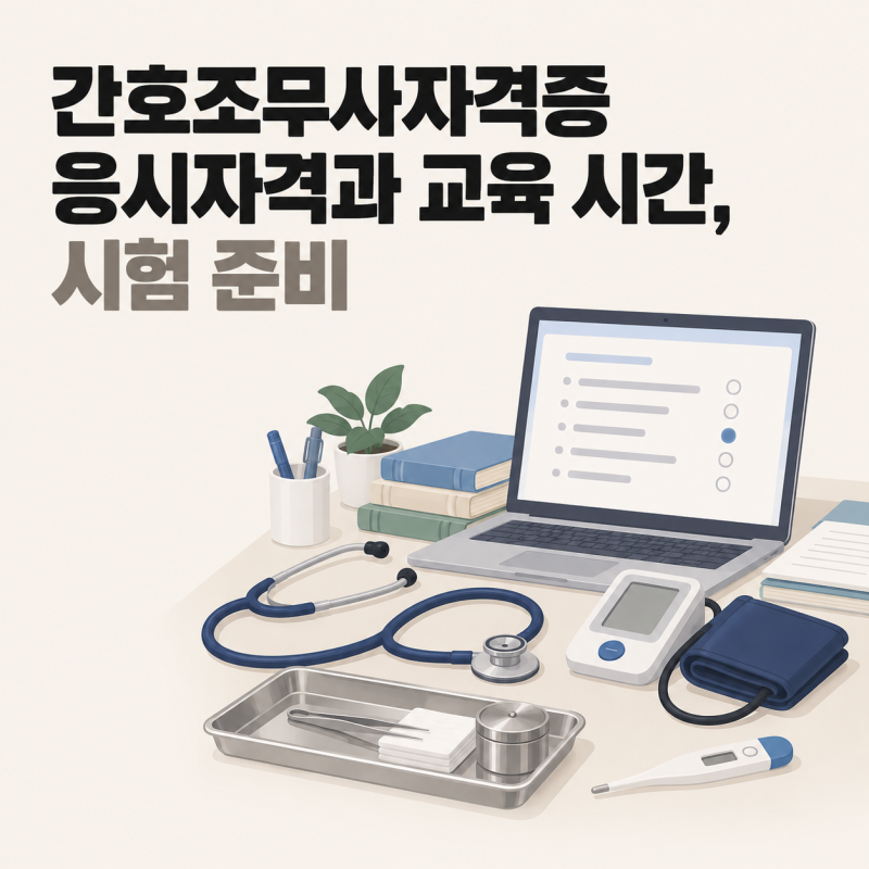 간호조무사자격증 응시자격과 교육 이수 시간, 시험 접수