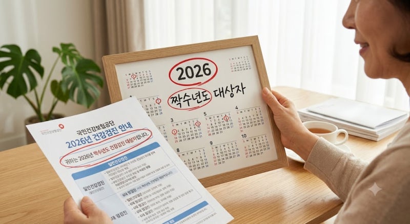 [2026년 건강검진] 짝수년도 대상자 필수 확인! 기본 항목부터 추가 검사 비용 완벽 정리