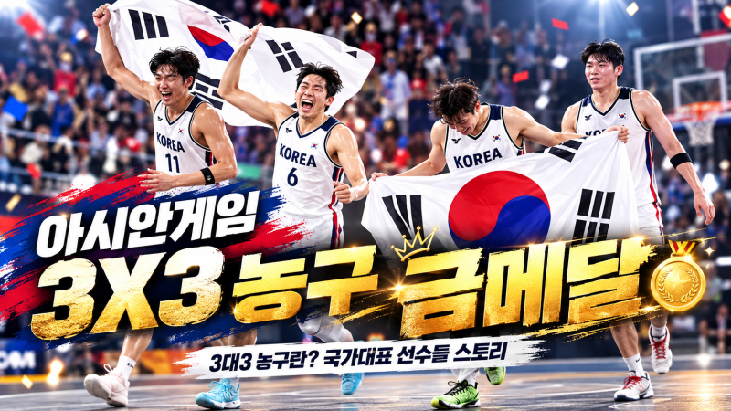 아시안게임 3X3 농구 금메달, 3대3 농구 룰은? 이주영·김승우·이동근·구민교 이야기