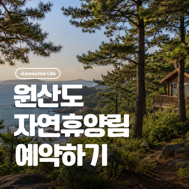 원산도 자연휴양림 예약하기｜숲나들e 숙박·숲속의집·야영장 요금
