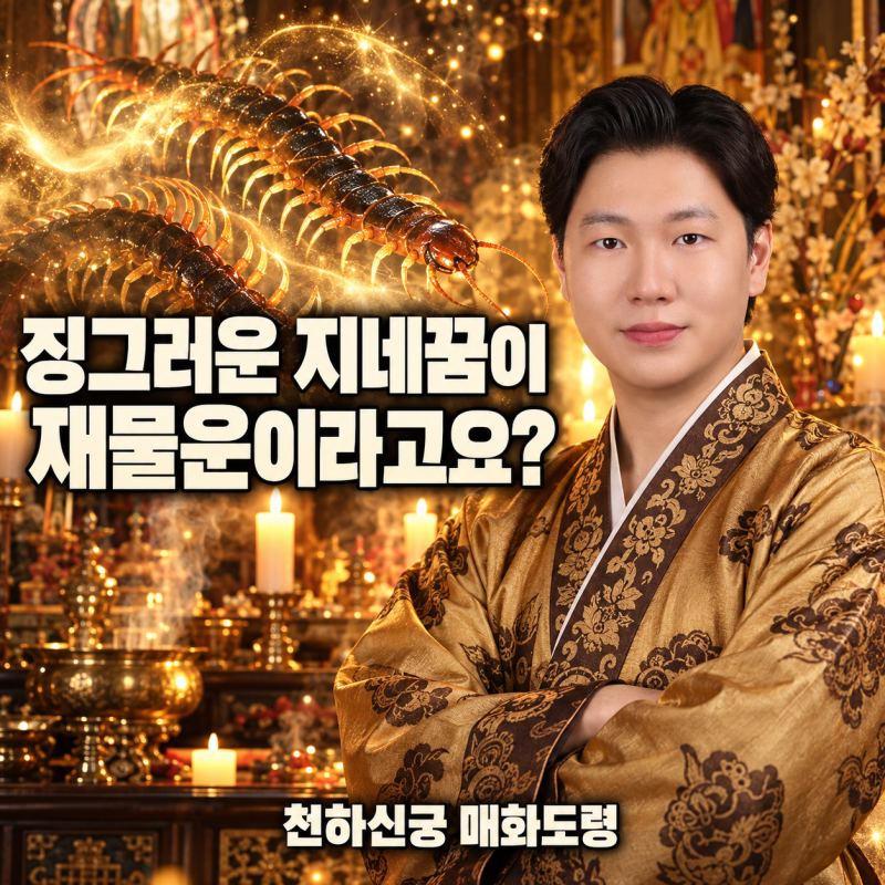 징그러운 지네꿈이 재물운이라고요? — 천하신궁 매화도령의 지네꿈 해몽 이야기