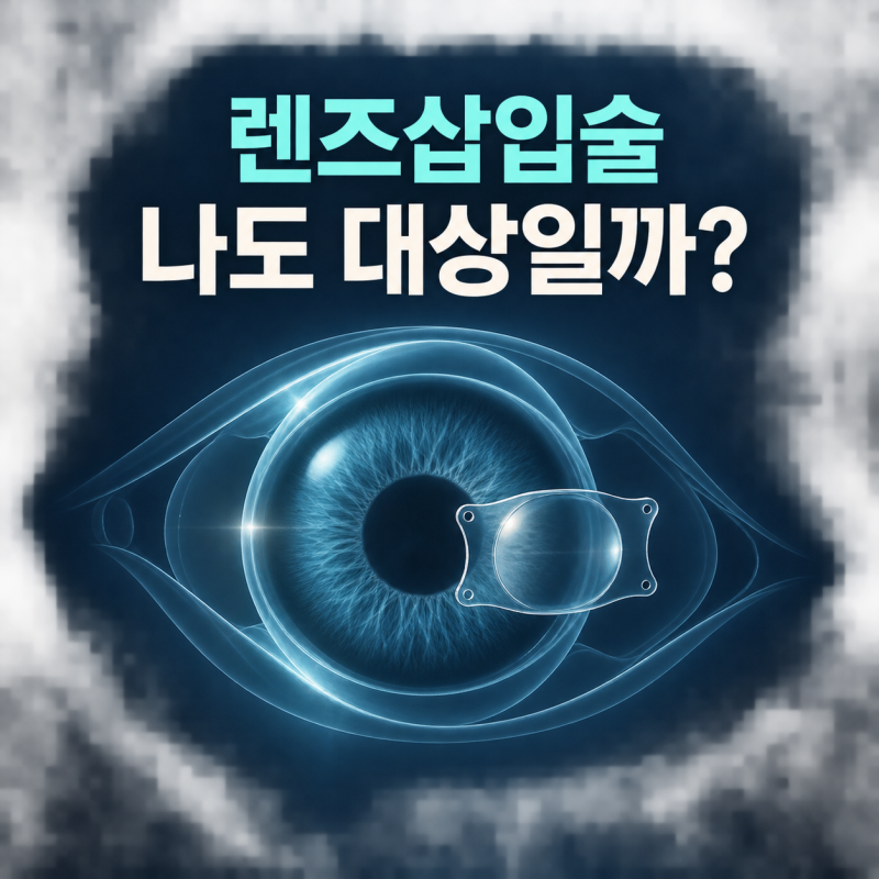 렌즈삽입술 대상은 누구일까