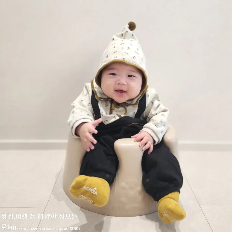 [모이프렌즈 4기] 모이몰른 리티우주복모자세트로 완성한 유니크한 추석 아기옷 착용샷