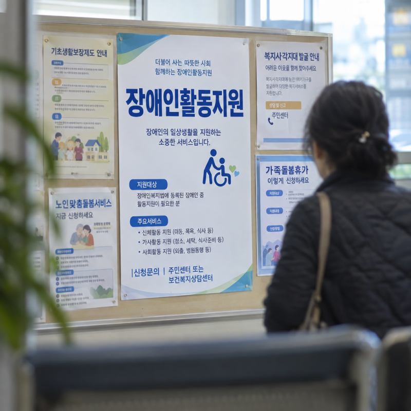 장애인활동지원 "65세 넘으면 못 받는다?" 지금 신청해야 하는 이유