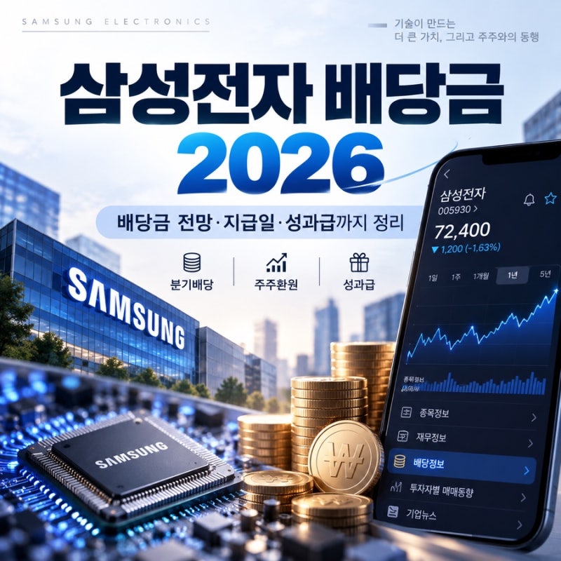 삼성전자 배당금 2026, 배당금 전망·지급일·성과급까지 같이 정리
