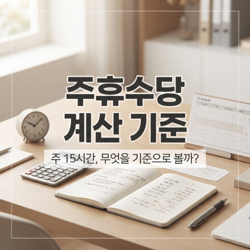 주휴수당 주 15시간, 실제 근무시간만 더하면 틀릴 수 있어요