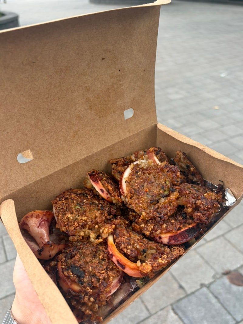 [강릉] 오징어순대 : 강릉 중앙시장 누룽지 오징어순대 맛집