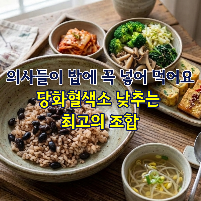 당화혈색소 낮추는 최고의 조합 의사들이 밥에 꼭 넣어 먹어요