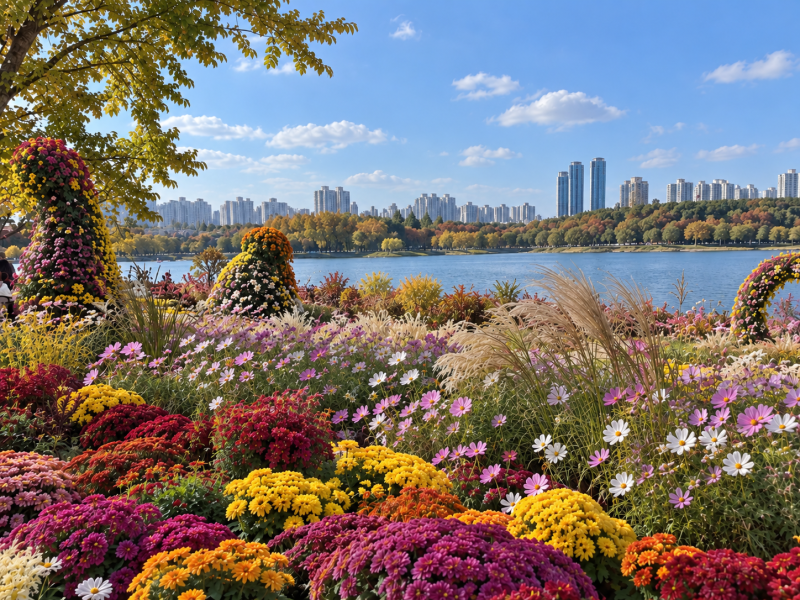 고양가을꽃축제 일산호수공원 무료 나들이 주차장 관람동선