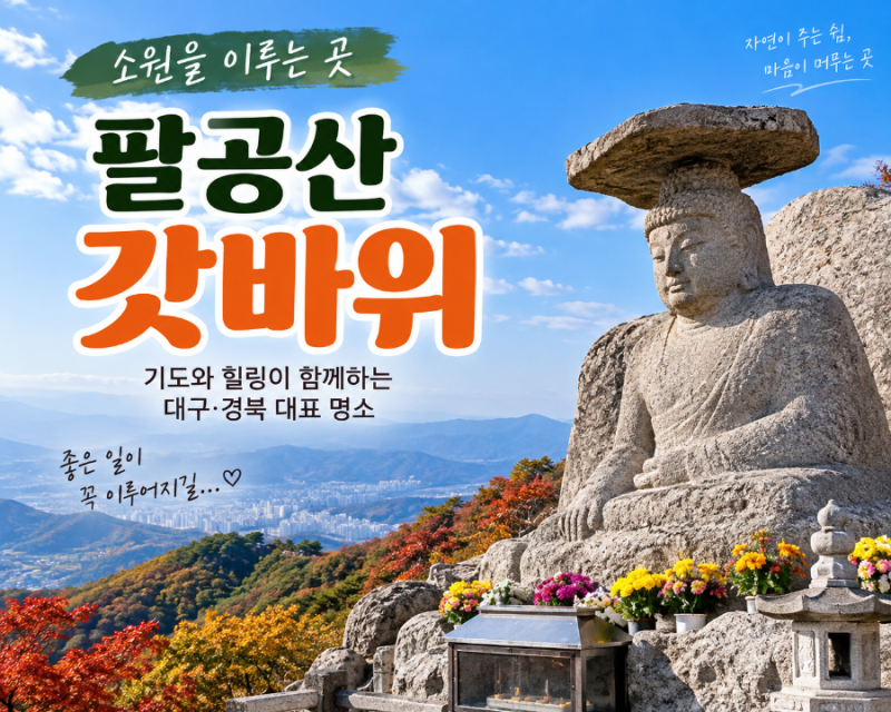 팔공산 갓바위 가볼 만한 곳｜소원 빌며 오르는 관봉 여행