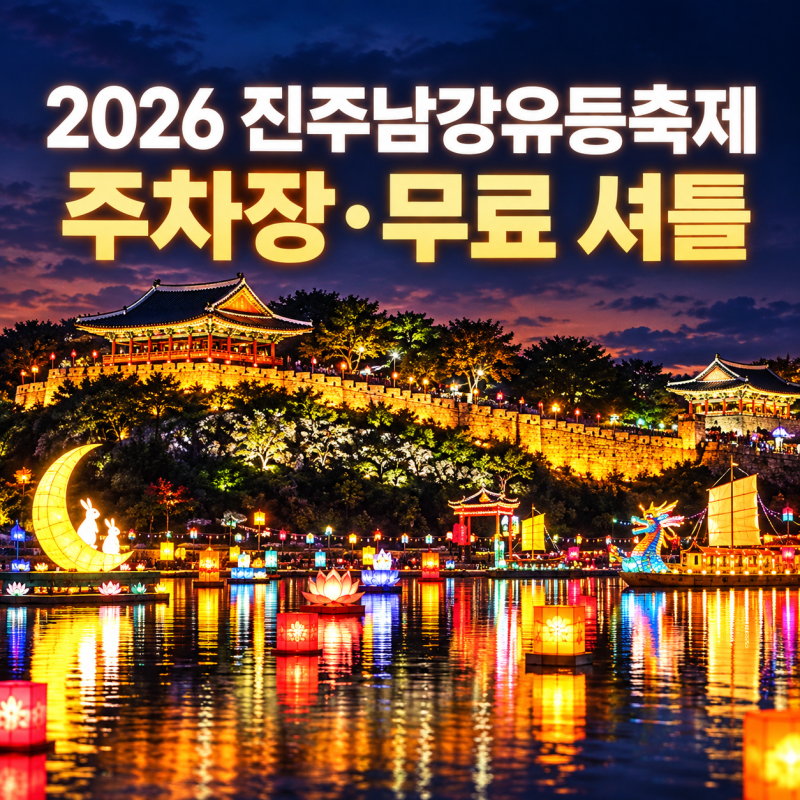 2026 진주남강유등축제 주차장·무료 셔틀｜진주성·남강 야간 관람 동선