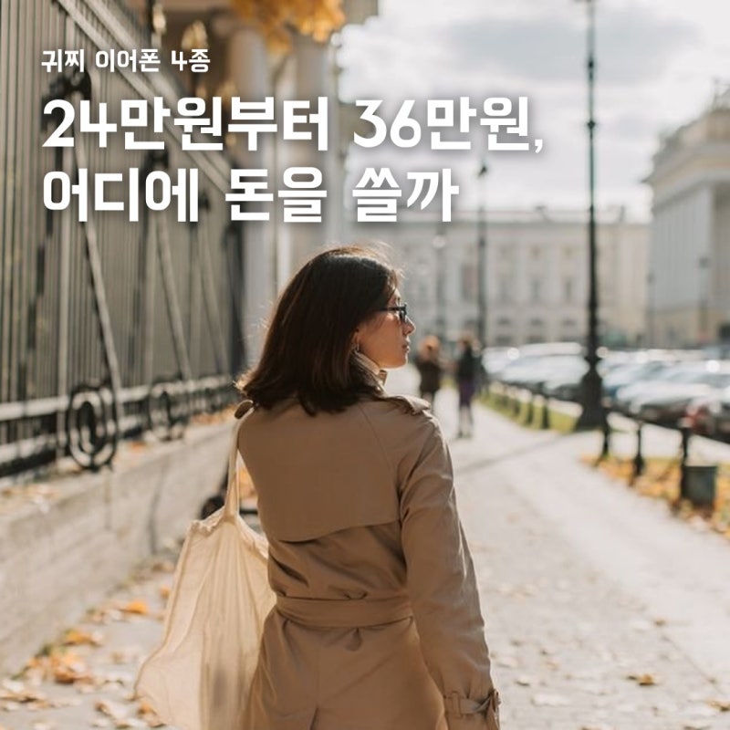 귀찌 이어폰, 24만원부터 36만원까지 4종 비교