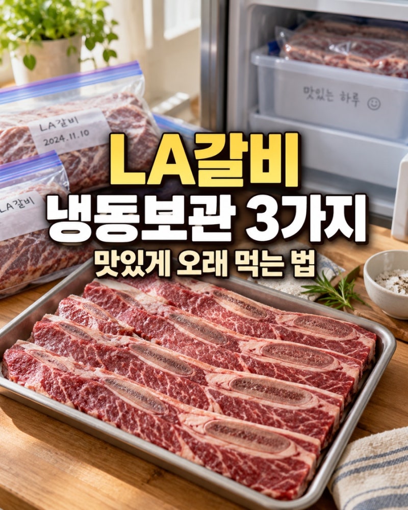 LA갈비 냉동보관 꿀팁 3가지, 추석 후 남은 갈비가 고민이라면?