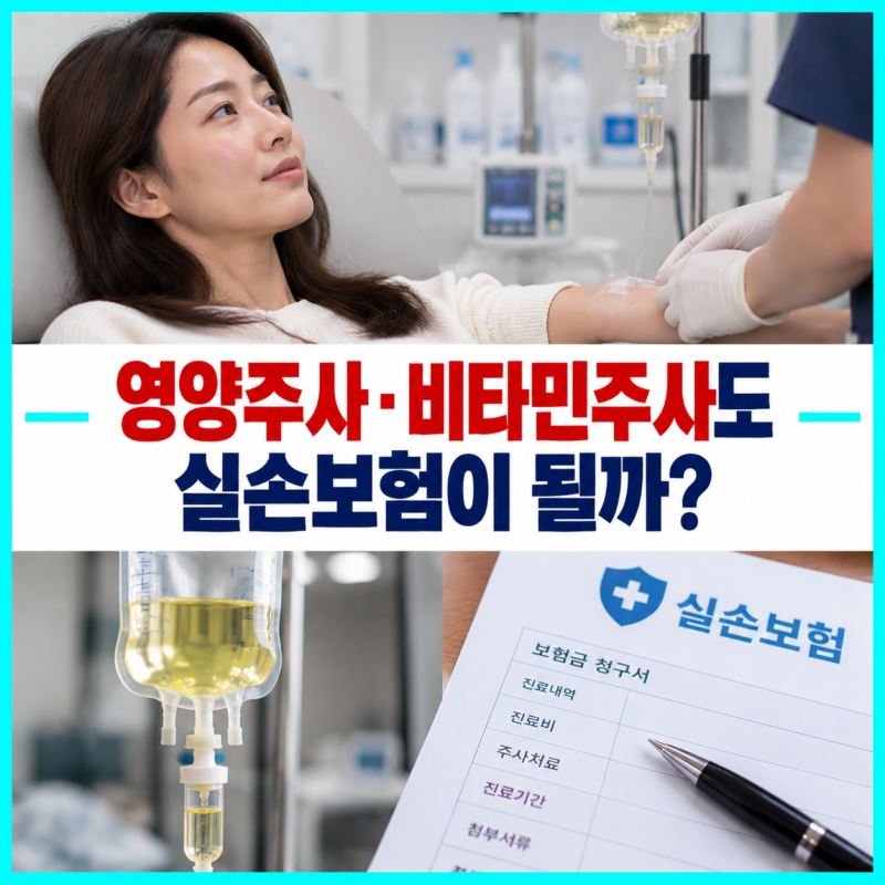 영양주사·비타민주사도 실손보험이 될까? 처방받았다고 모두 치료비는 아닙니다