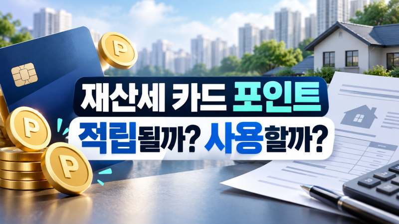 재산세 카드 포인트 적립될까? 2026년 9월 사용·혜택 정리