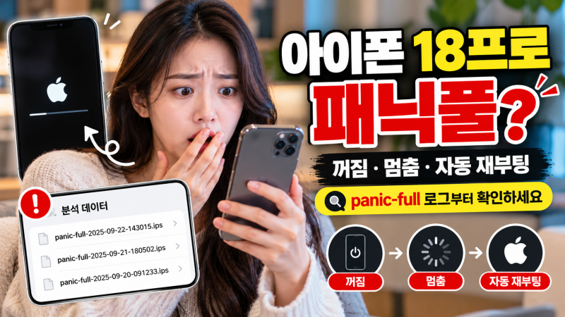 아이폰 18프로 패닉풀 교환·확인·해결방법 총정리｜증상·테스트·업데이트·점검방법