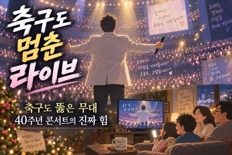 이승철, 최고 시청률 6.1% 기록이 더 놀라운 이유: A매치 속에서도 통했던 40주년 콘서트의 힘