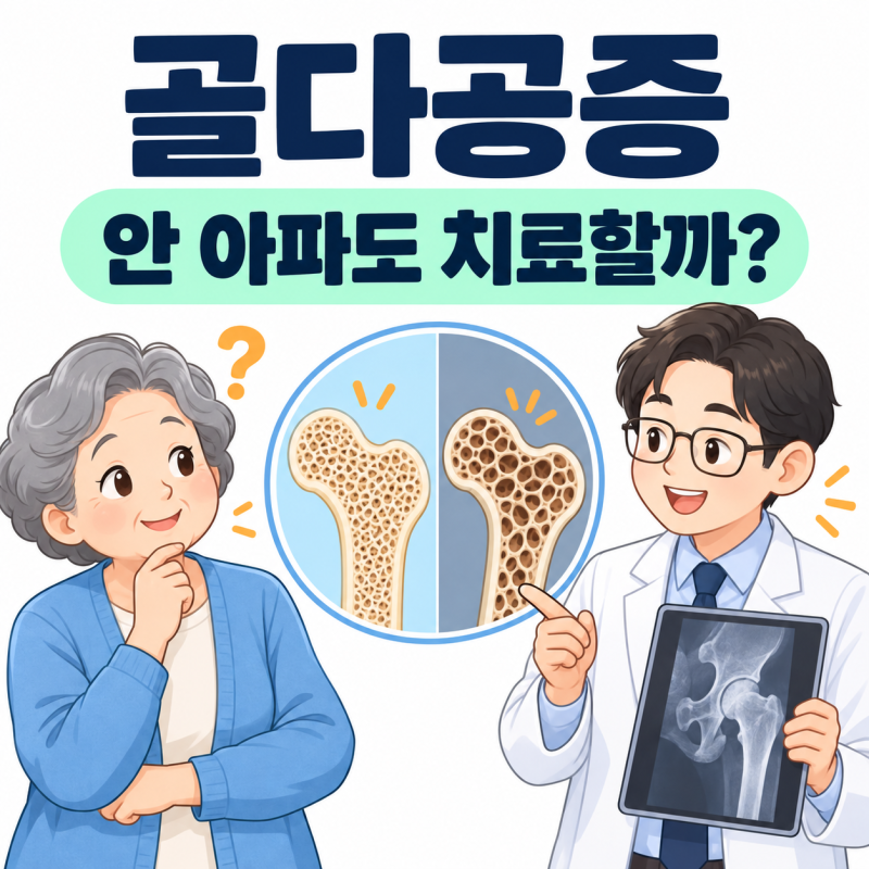 골다공증, 안 아파도 치료해야 할까? 약 중단 전 꼭 알아둘 5가지
