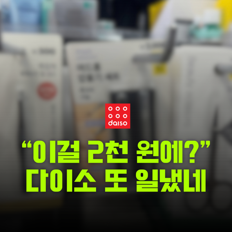 다이소 또 제대로 일냈네요 “이걸 2천원에?” 대체 뭐길래