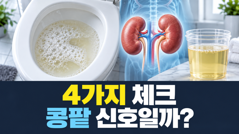 소변에 거품이 나는 이유, 단순 물살과 단백뇨 구분법 4가지