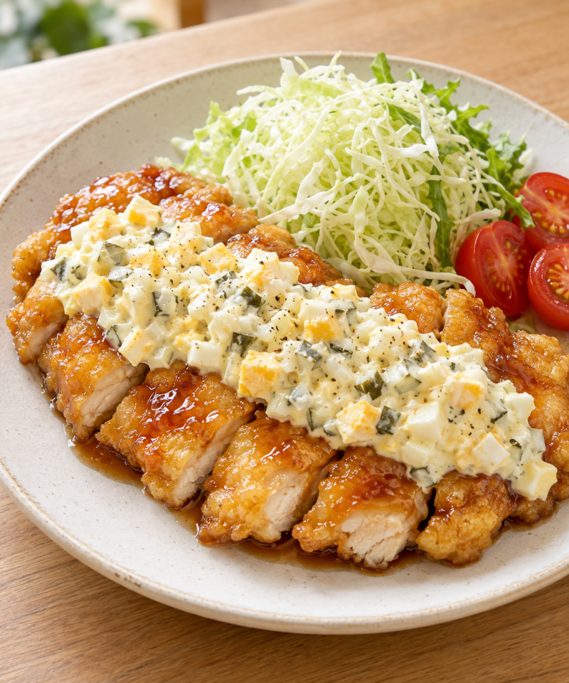 치킨 난반 만들기, 달콤새콤 소스와 듬뿍 타르타르까지