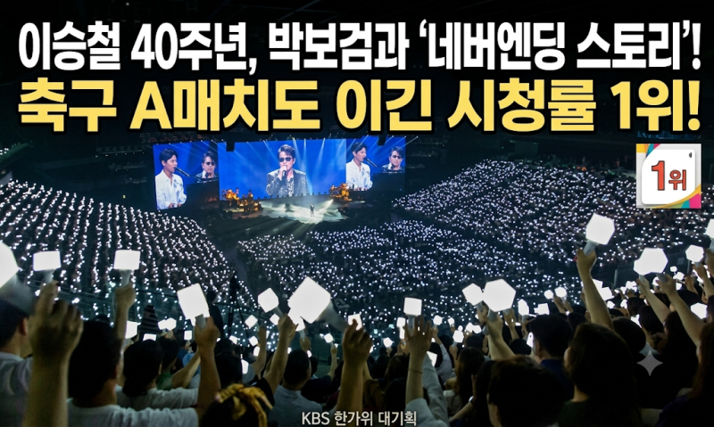 이승철 40주년 무대, 박보검 깜짝 등장에 축구 중계까지 제쳤다는데…대체 뭐길래