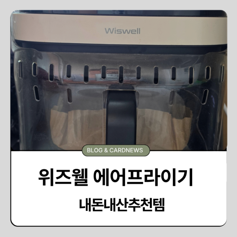 바스켓형·오븐형 다 써보고 위즈웰 유리 에어프라이어로 바꾼 이유