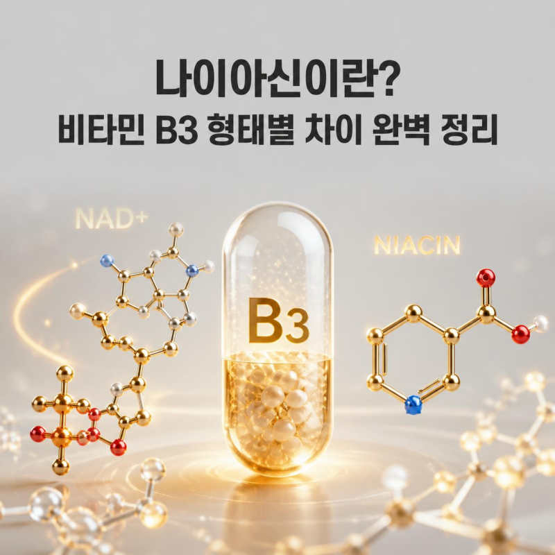 나이아신이란? 비타민 B3 형태별 차이와 효능·부작용 정리