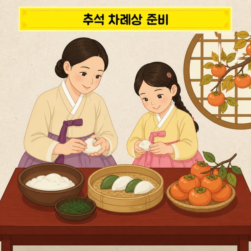 추석차례상차림 음식 위치 간소화 메뉴 시간까지