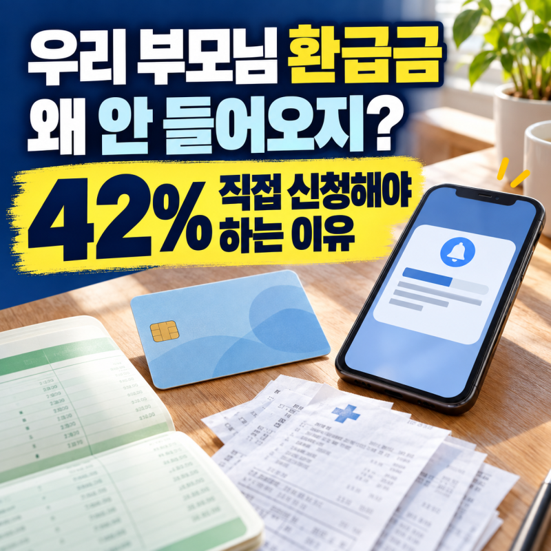 "우리 부모님 환급금은 왜 안 들어오지?"... 건강보험 환급금 42% 직접 신청해야 하는 이유