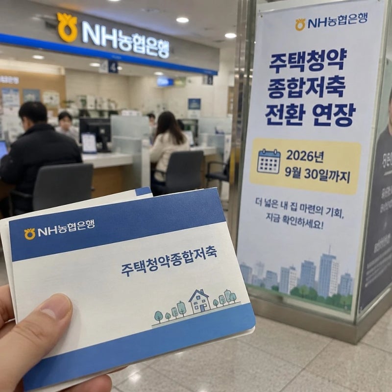 농협 주택청약종합저축 전환 내년 9월까지 연장