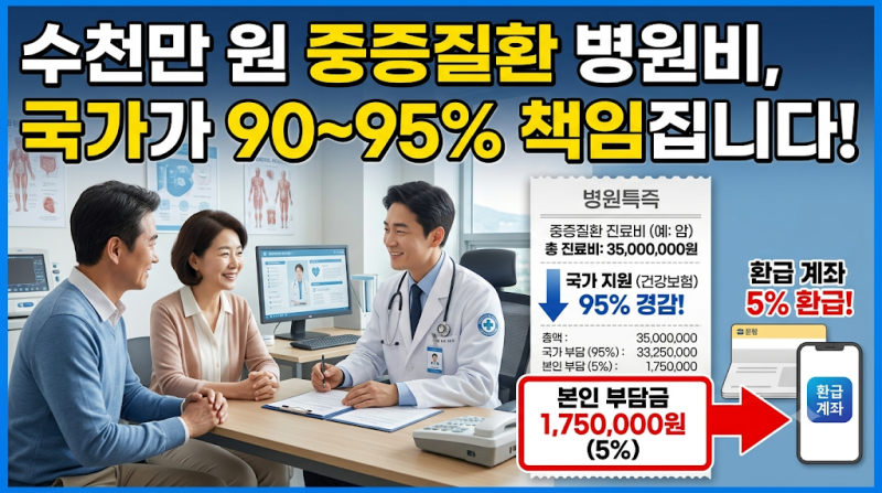 산정특례제도 중증질환병원비 건강보험감면 95% 할인받는 등록 가이드