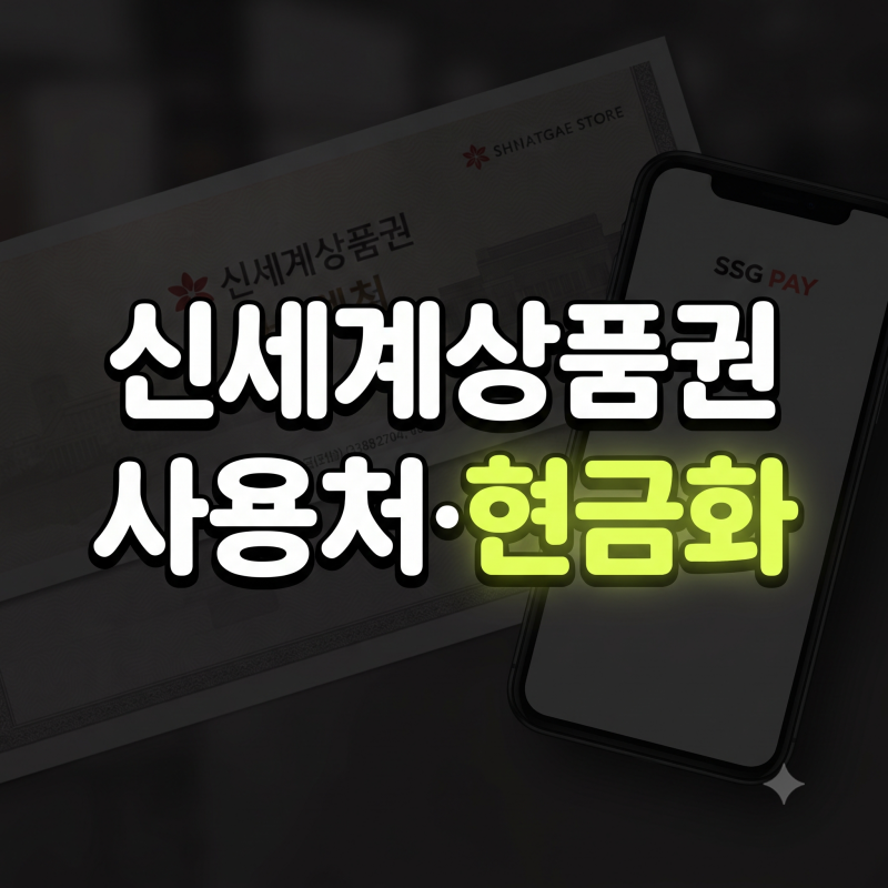 신세계백화점 상품권 사용처 총정리: 이마트24, 식당, 트레이더스 및 온라인 현금화 방법