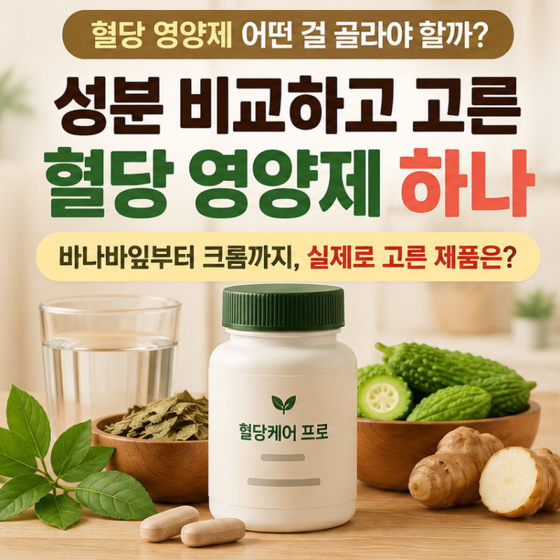 혈당 영양제 어떤 걸 골라야 할까?｜성분 비교하고 고른 덴프스 혈당케어 프로