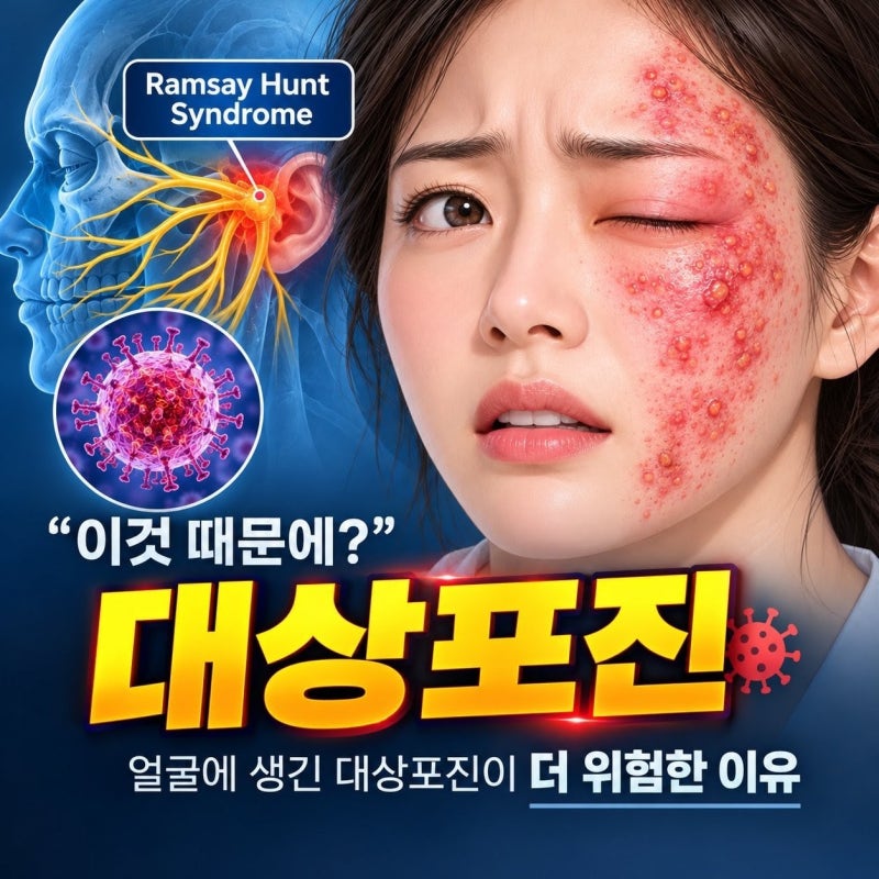 "이것 때문에?" 얼굴에 생긴 대상포진이 더 위험한 이유