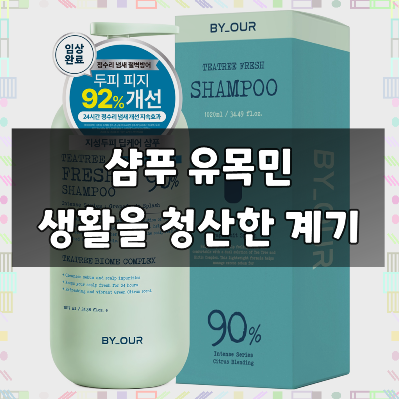 바이아우어 티트리 프레쉬 샴푸 써보니, 이런 점이 좋았어요
