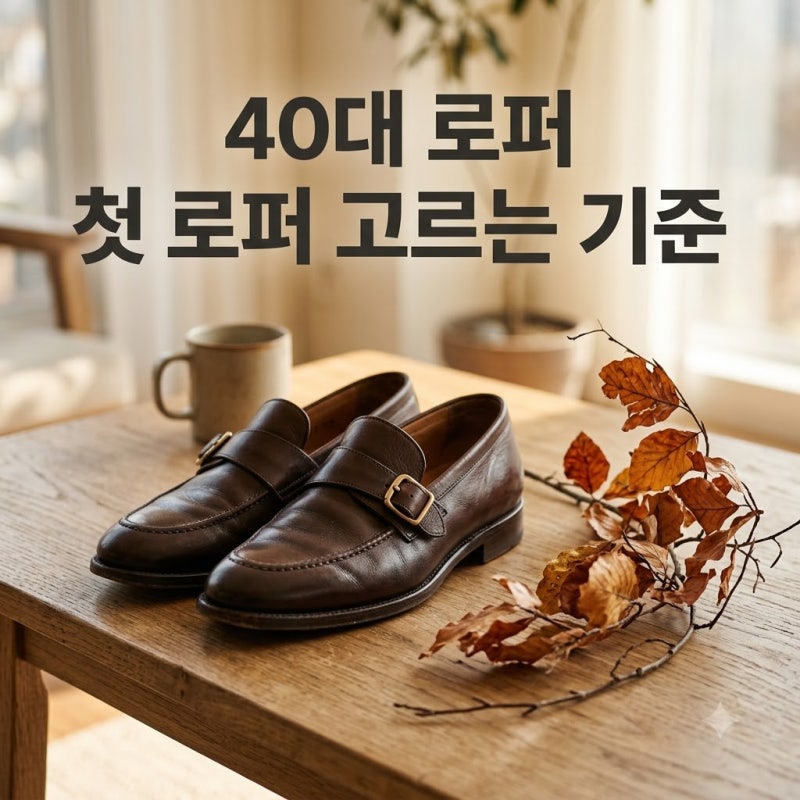 "맨날 운동화만 신었는데.." 40대 로퍼 첫 구매로 후회 없는 3가지 기준