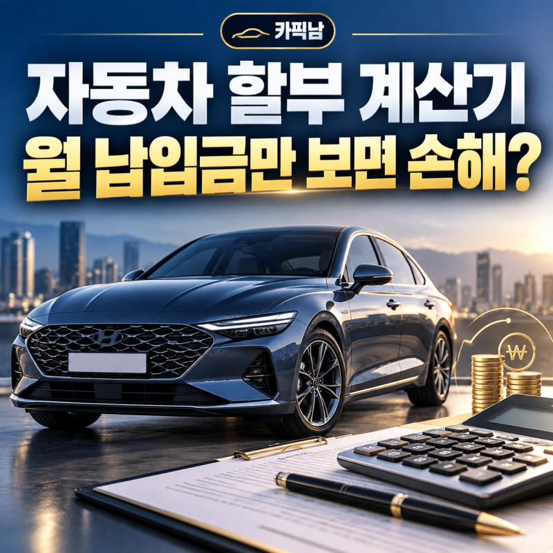 자동차 할부 금리 2% 차이, 총이자는 이렇게 달라집니다