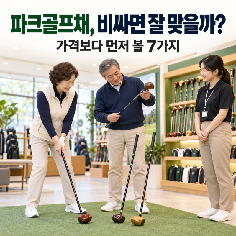 파크골프채, 비싸면 잘 맞을까? 초보 구매 기준 7가지