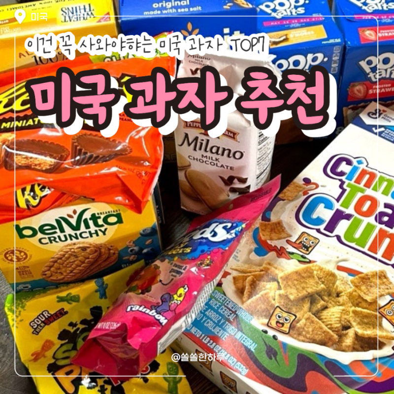미국 과자 선물 추천 | 이건 진짜 사와야 하는 과자들 (초콜릿 씨리얼 프링글스 젤리)